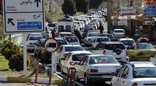 ترافیک سنگین در آزادراه تهران - شمال و فیروزکوه
