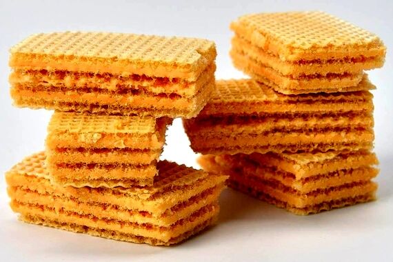 فیلم طرز تهیه ویفر رنگارنگ خانگی بسیار ترد و خوشمزه + مواد لازم