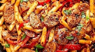 امشب شام چی بپزم؟ | طرز تهیه پاستا با سوسیس دودی و سس ایتالیایی