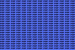 تست هوش | ۱۵ ثانیه وقت داری عدد ۹۰۹ رو بین کلمات POP پیدا کنی!