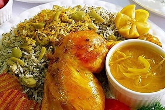 امروز ناهار چی بپزم؟ | طرز پخت باقالی پلو با مرغ زعفرونی چرب و چیل 