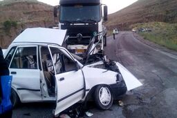 جزئیات حادثه مرگبار در قوچان |  تصادف پراید و تریلر، 5 کُشته برجای گذاشت