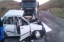 جزئیات حادثه مرگبار در قوچان |  تصادف پراید و تریلر، 5 کُشته برجای گذاشت